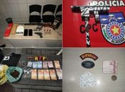 PM registra apreensões de armas de fogo e drogas na parte alta de Maceió
