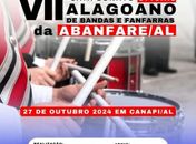 Canapi sediará o 7° Campeonato Estadual de Bandas e Fanfarras de Alagoas