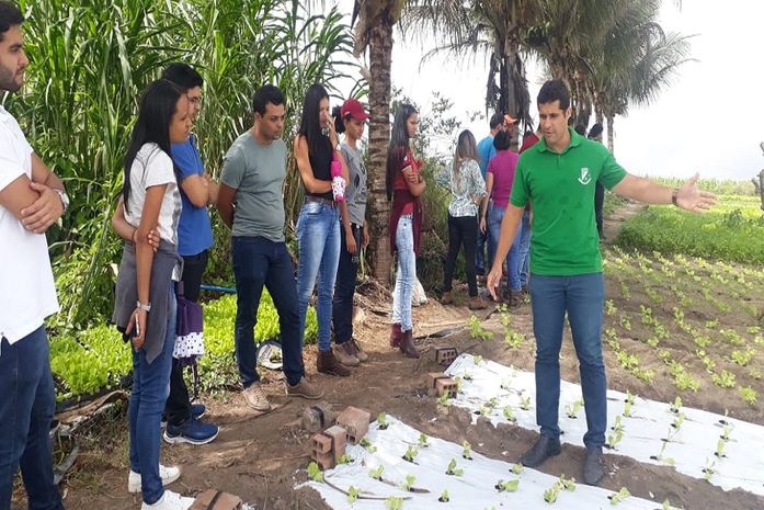 Alunos da Ufal conhecem tecnologia para a produção sustentável de hortaliças em Arapiraca