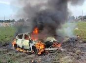 Capotamento seguido de incêndio em BMW deixa dois homens mortos, na parte alta de Maceió  

