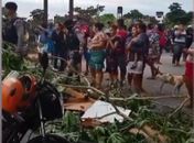 Após protesto de moradores, fornecimento de energia foi normalizado.
