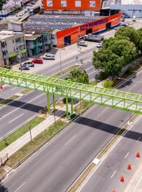 Serviço na passarela do Canaã é adiado e interdição na Durval de Góes Monteiro é suspensa