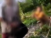 Vídeo: Homem flagrado estuprando menina de 10 anos em matagal é preso no interior de AL