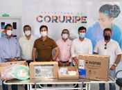 Marlan Ferreira Presidente da FECALAGOAS realiza entrega de respiradores em Coruripe