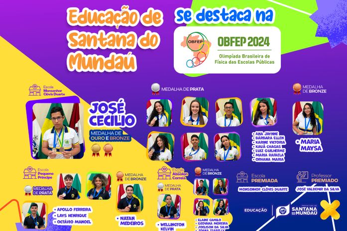 Educação de Santana do Mundaú é destaque na OBFEP - Olimpíada Brasileira de Física das Escolas Públicas