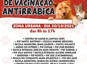 Dia D da vacinação antirrábica em Penedo acontece neste sábado, 30