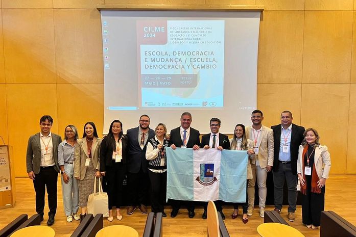 Prefeito e representantes de São Miguel dos Campos apresentam artigos no Congresso Internacional da Educação, em Portugal