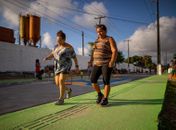 Rua Aberta no Osman Loureiro atrai moradores para prática esportiva e lazer no Clima Bom