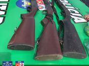 Homem é preso e armas, munições e pássaros silvestres são apreendidos em Marechal Deodoro 