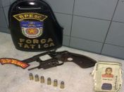 PM prende homem portando arma com 6 munições