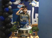 Garoto apaixonado pela PM recebe visita de militares em sua festa de aniversário