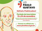 Piranhas lança editais da Lei Paulo Gustavo