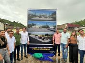 Prefeito de Santana do Mundaú assina ordem de serviço para construção de Praça do Areado