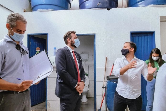 MP fiscaliza escolas públicas e vai cobrar do município ajustes para que falhas sejam sanadas