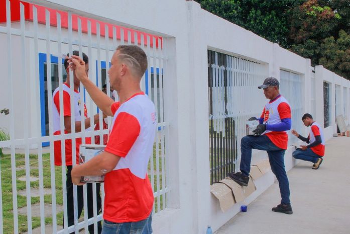 Prefeitura de Penedo realiza serviços de manutenção nas escolas da Semed