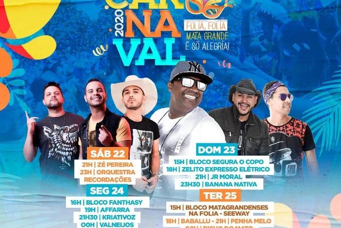 As atrações musicais prometem esquentar ainda mais o clima de Mata Grande