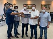 Prefeito George Clemente e governador Renan Filho se reúnem e tratam sobre projetos e convênios para São Miguel dos Campos