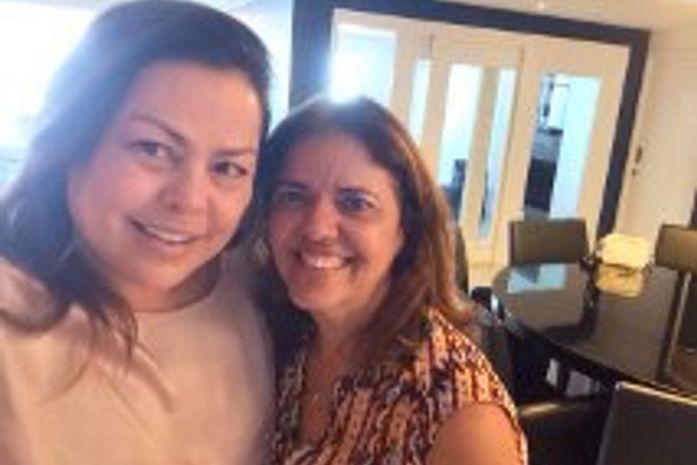 Verônica Calheiros com a Mana Soriano