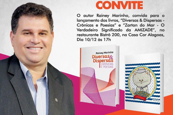"Zartan no Mar" e "Diversas e Dispersas" serão lançados no próximo domingo, na Casa Cor Alagoas