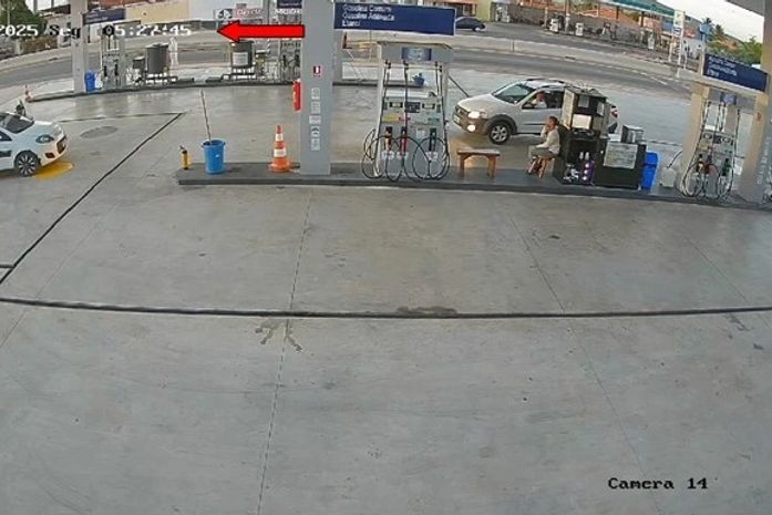 Homem com extensa ficha criminal abastece e foge sem pagar em posto de AL; assista ao vídeo