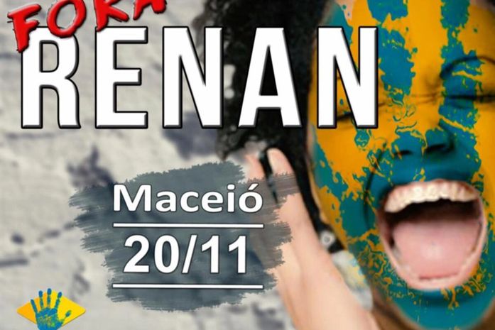 Movimento convoca "Fora Renan" em Maceió
