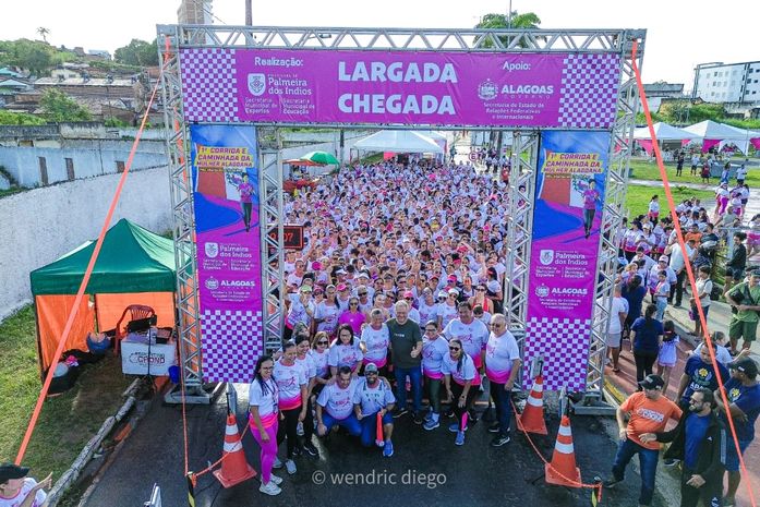 1ª Corrida e Caminhada da Mulher Alagoana acontece em Palmeira e reúne mais de 1.000 inscritas