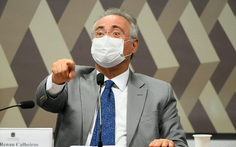 Senador Renan Calheiros na CPI da Pandemia
