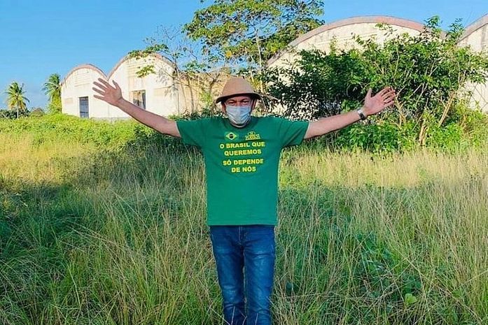 Luciano Hang, durante visita a Maceió