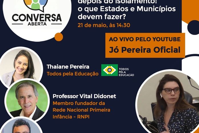 Jó Pereira reúne especialistas para discutir o desafio da volta às aulas após o isolamento