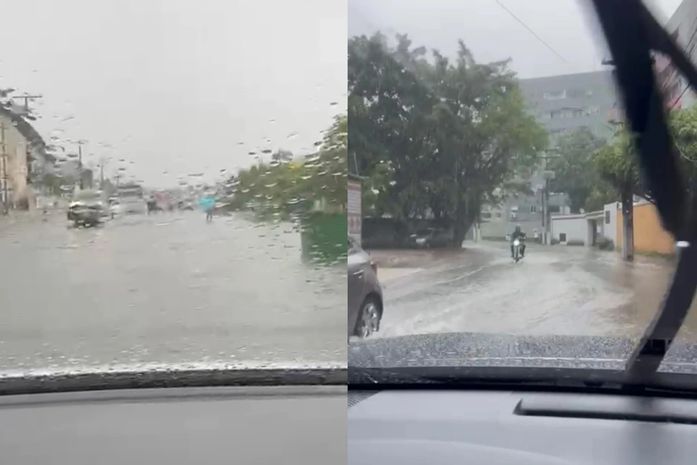 Fortes chuvas causam transtornos e alagamentos em vários pontos de Maceió