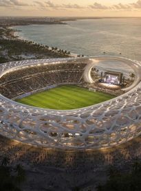 ‘Arena dos Corais’: Rodrigo Cunha anuncia projeto de novo estádio no Litoral Norte de Maceió; veja as imagens