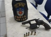 Suspeito de crime troca tiros com a polícia e fica ferido durante abordagem em Maceió