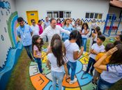 Além da unidade de ensino, comunidade recebeu moderno sistema de iluminação em LED