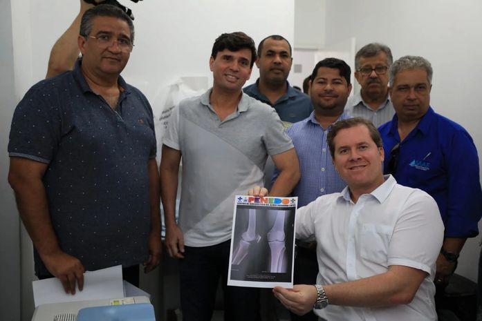 Marx segue garantindo recursos para saúde e visita Centro de Diagnóstico de Penedo