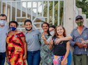 Gilvania Barros faz caminhada no Jardim de Maria 