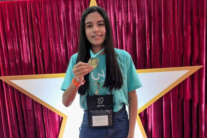 Estudante da rede estadual faz história ao se tornar a primeira alagoana com dois ouros consecutivos na OBMEP