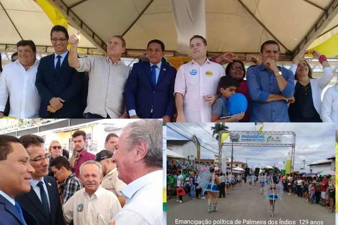 Em Palmeira: Collor, Biu , Renanzinho e Renan pai; tudo num mesmo palanque