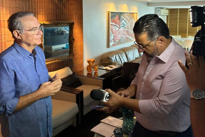 Senador Renan participa de sabatina da TV Asa Branca e apresenta propostas para Alagoas