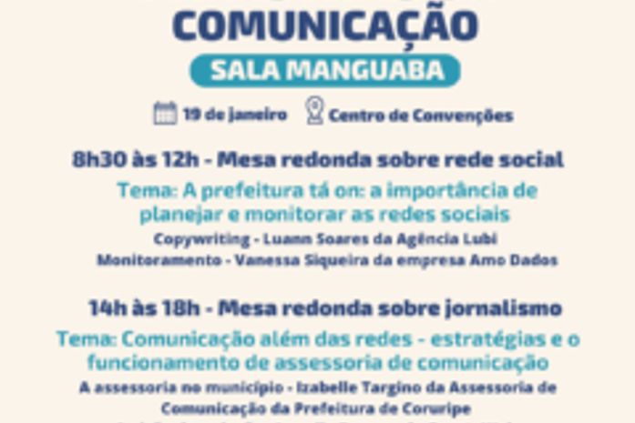 Congresso dos Municípios Alagoanos vai debater papel da comunicação dentro das prefeituras