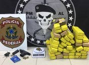 Dupla foi presa, após denúncia, droga seria trazida para comercialização em Maceió.