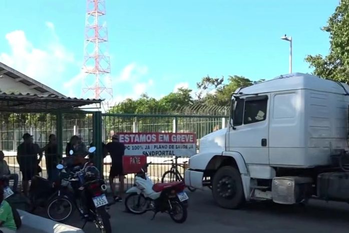 Protesto de portuários bloqueia acesso ao Porto de Maceió e agrava trânsito já comprometido no Jaraguá