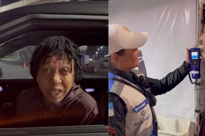 Djavan é parado em blitz da Lei Seca e realiza teste do bafômetro; veja a reação 