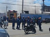 Vídeo: Incêndio atinge construção da nova sede da Assembleia Legislativa de Alagoas, no Jaraguá