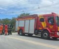Retroescavadeira atinge tubulação de gás e provoca incêndio em subestação da Equatorial, na região metropolitana