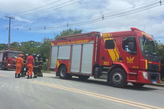 Retroescavadeira atinge tubulação de gás e provoca incêndio em subestação da Equatorial, na região metropolitana