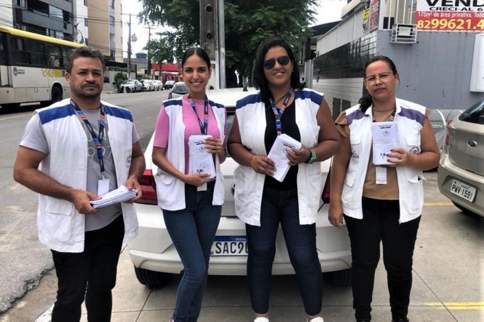 Vigilância Sanitária realiza ação educativa em combate a dengue na parte baixa da capital