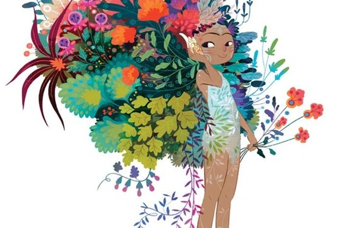 Para uma menina trans, com uma flor.