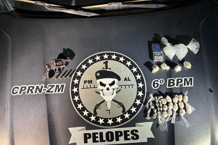 Suspeito de chefiar distribuição de drogas é preso armado após ameaçar mulher com deficiência