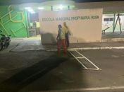 SMTT de São Miguel dos Campos reforça sinalização próximo a escolas 