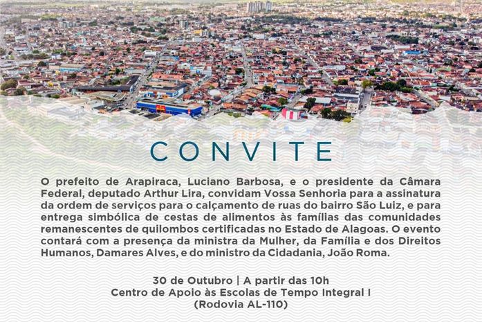 Citados no convite, ministros de Bolsonaro não comparecem a evento político em Arapiraca